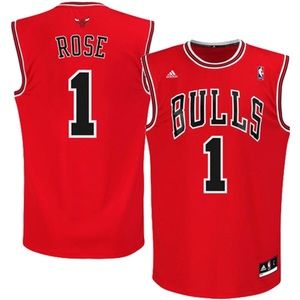 Chicago Bulls Derrick Rose adidas Red Road Jersey